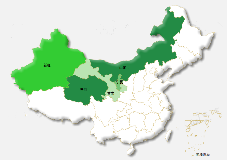 新疆福吉亞銷售區(qū)域